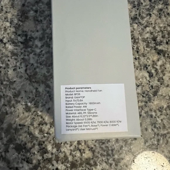 Gaiatop Mini Handheld Fan - Brand New - Pink - Picture 5 of 8